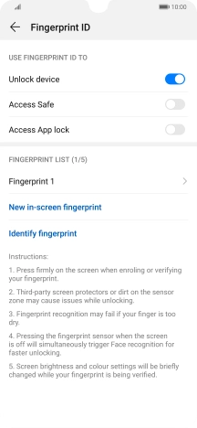 Press the indicators next to the required settings. Press the indicators next to the required settings.