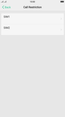 Press SIM1.