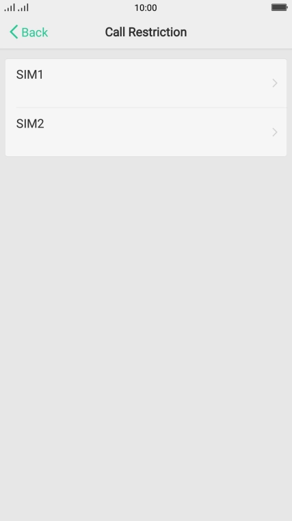 Press SIM1.
