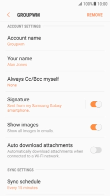Press Sync schedule.