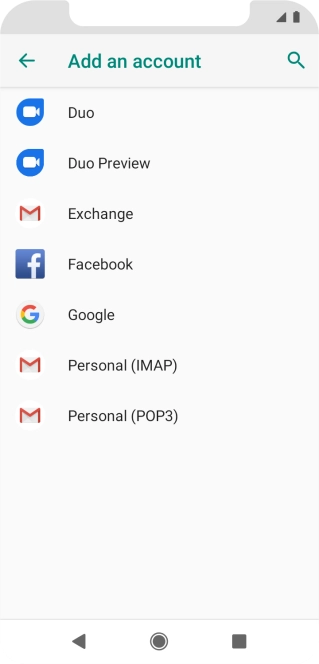 Press Google.