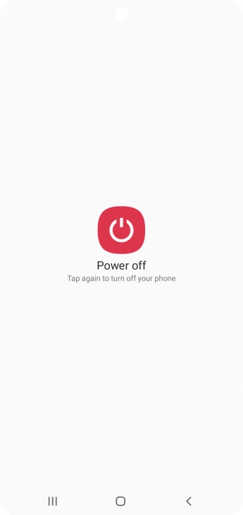 Press Power off.