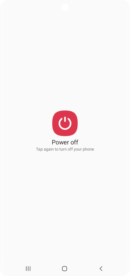 Press Power off.