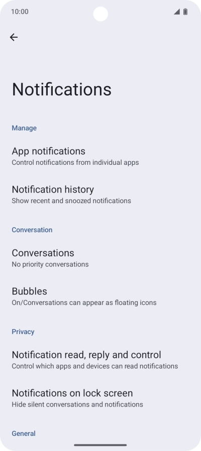 Press App notifications. Press App notifications.