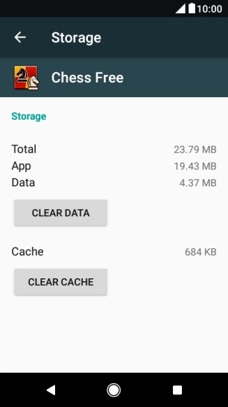 Press CLEAR CACHE.