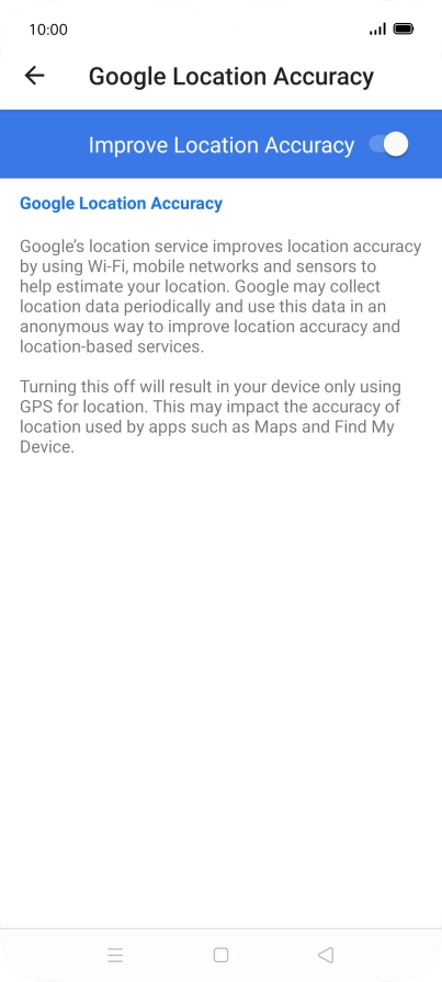 If you press the indicator next to 