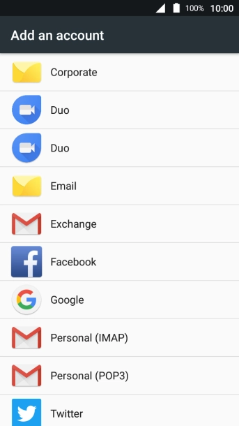 Press Google.