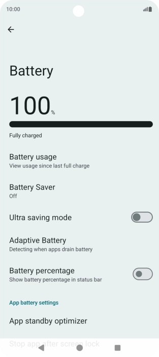 Press Battery Saver.