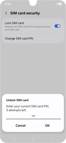 Key in your PIN and press OK.