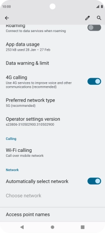 Press App data usage.