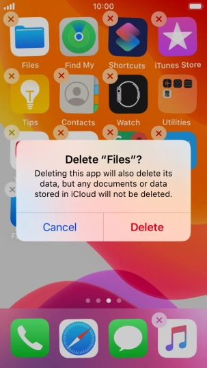 Press Delete. Press Delete.