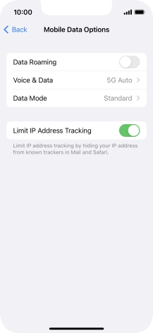 Press Data Mode.