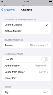 Press Authentication.
