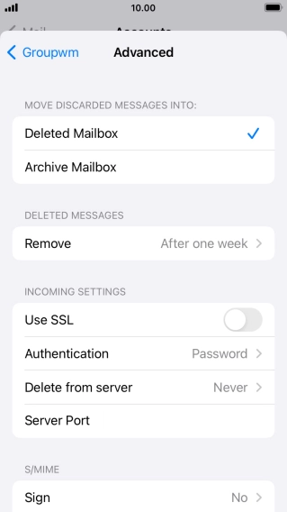 Press Authentication.