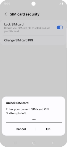 Key in your PIN and press OK.