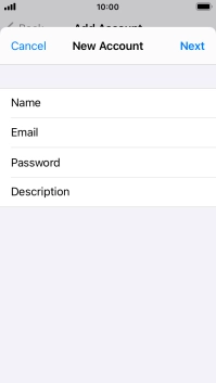 Press Description and key in the required name. Press Description and key in the required name.