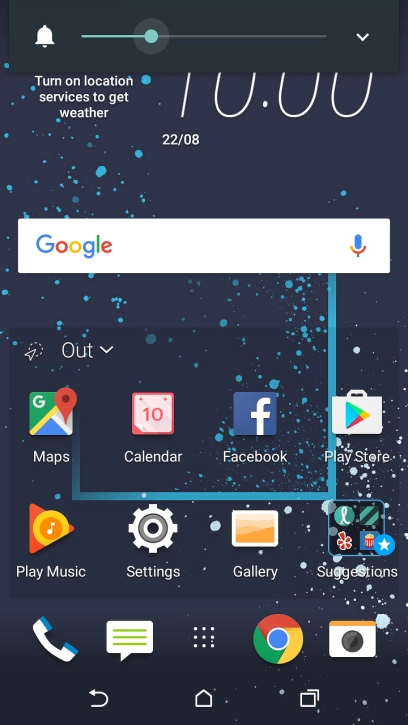 Press arrow down.