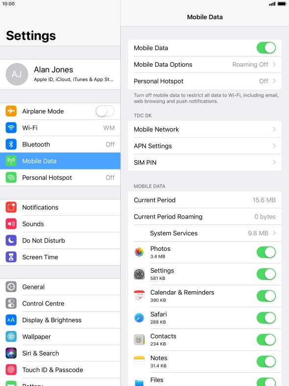 Press SIM PIN.