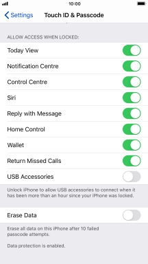 Press the indicator next to Press the indicator next to