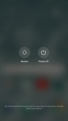 Press Power off.