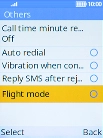 Select Flight mode to turn flight mode on or off.