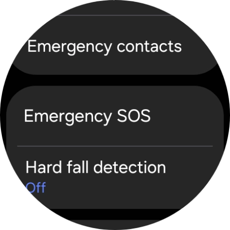 Press Hard fall detection. Press Hard fall detection.