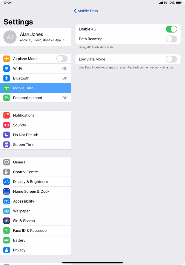 Press the indicator next to Press the indicator next to