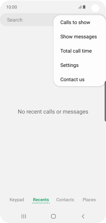 Press Settings.