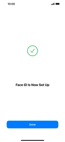 Press Done. If you haven't previously selected a phone lock code, key in a code of your own choice twice.