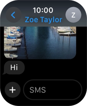 Press SMS. Press SMS.