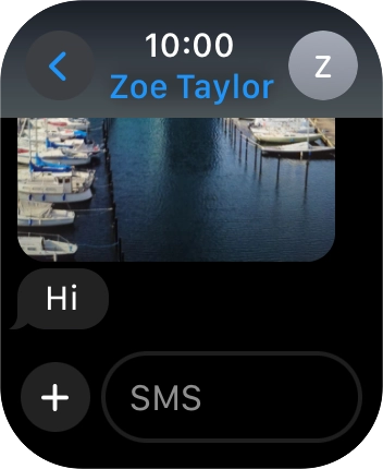 Press SMS. Press SMS.