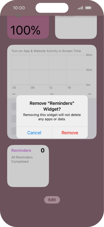 Press Remove.