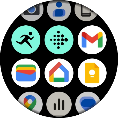 Press the email message icon.