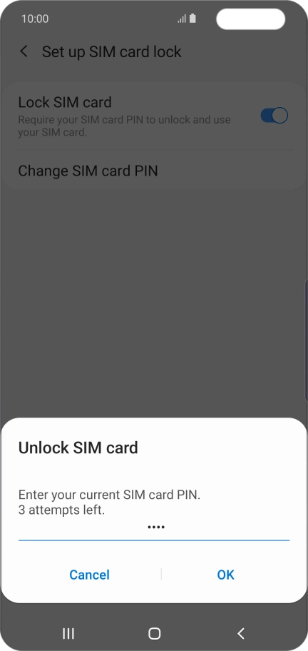 Key in your PIN and press OK.