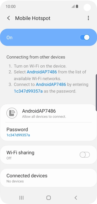 Press the Home key to return to the home screen.