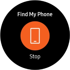 Press Stop when you've found your phone. Press Stop when you've found your phone.