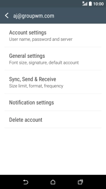 Press Sync, Send & Receive.
