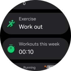 Press Work out.