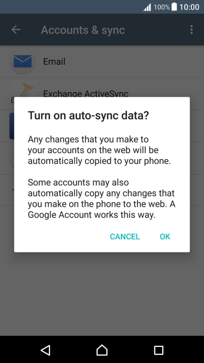 If you turn on the function, press OK.