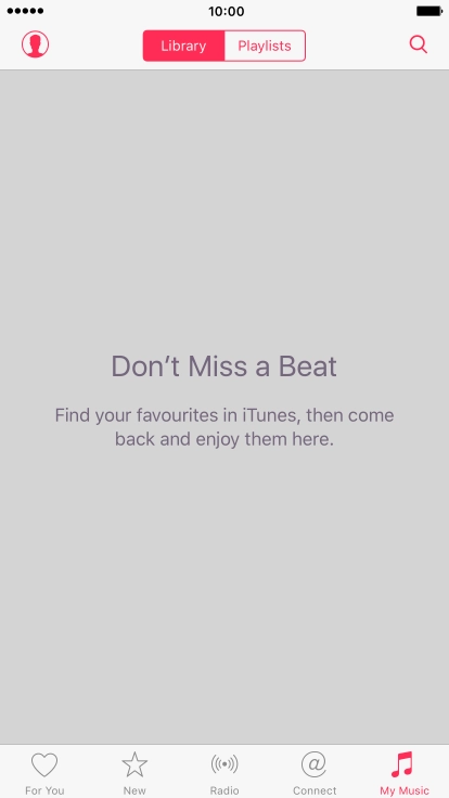 Press Playlists.