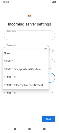 Press SSL/TLS.