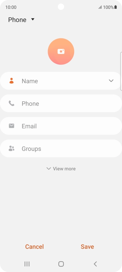 Press the address book drop down list. Press the address book drop down list.