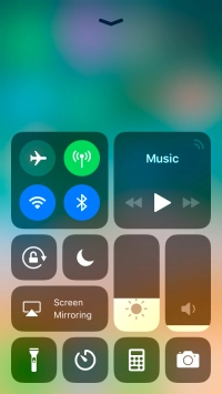 Press the required function to open an application or turn the function on or off. Press the required function to open an application or turn the function on or off.
