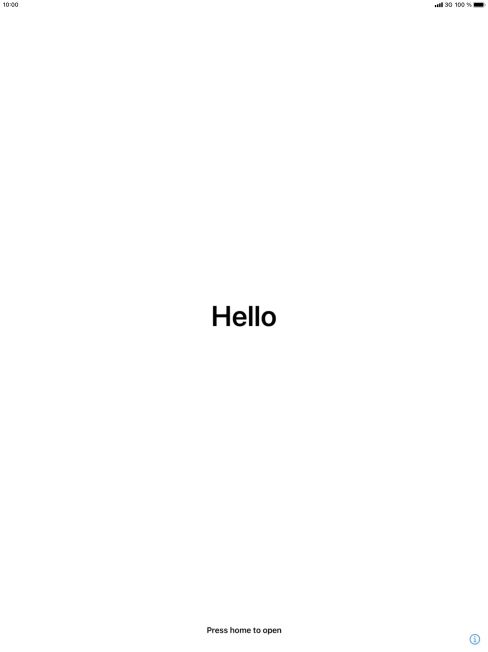 Press the Home key. Press the Home key.