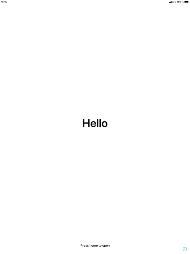 Press the Home key. Press the Home key.