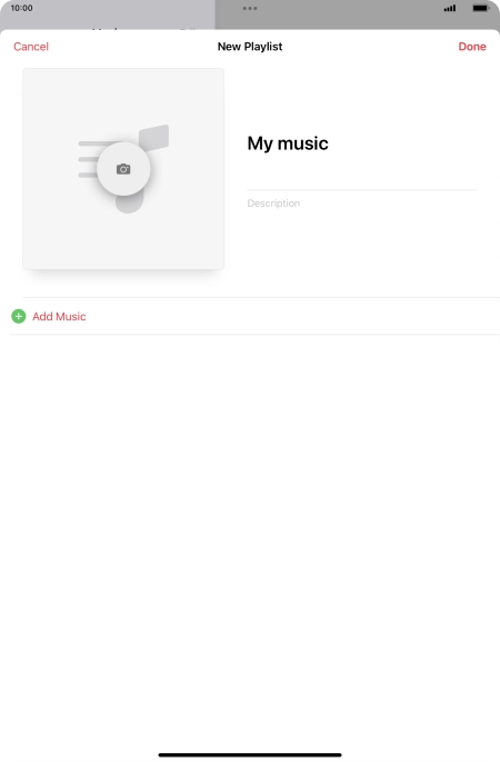 Press Add Music.