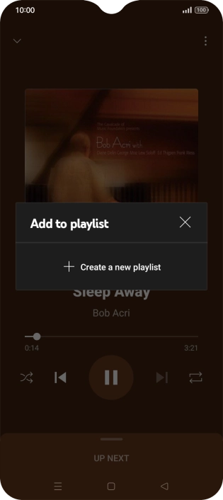 Press Create a new playlist. Press Create a new playlist.