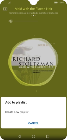 Press Create new playlist. Press Create new playlist.