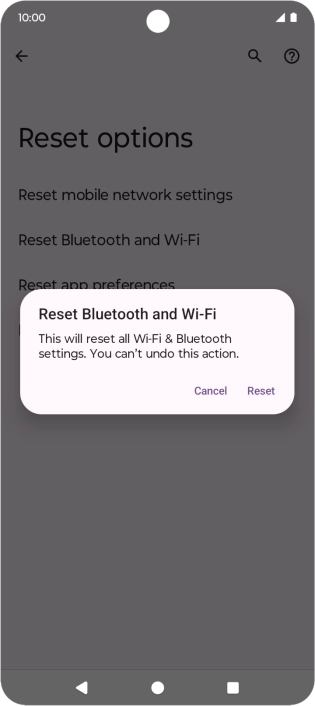 Press Reset.