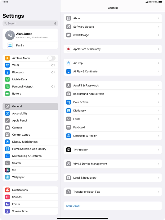 Press Transfer or Reset iPad. Press Transfer or Reset iPad.